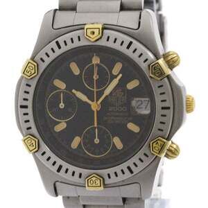 TAG HEUER 2000 Chronograph Gold Plated Steel Automatic Mens Watch 165.306